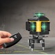 Nivela Laser 4D, Extralik, Profesionala, 16 linii, 4x360º, IP-54, 2 x Baterie 3600mAh, inaltime intre 46 cm si 118 cm, Precizie milimetrica, 532 nm dioda laser, ± 3° domeniu lucru 30 m, cu Telecomanda, Negru/Galben