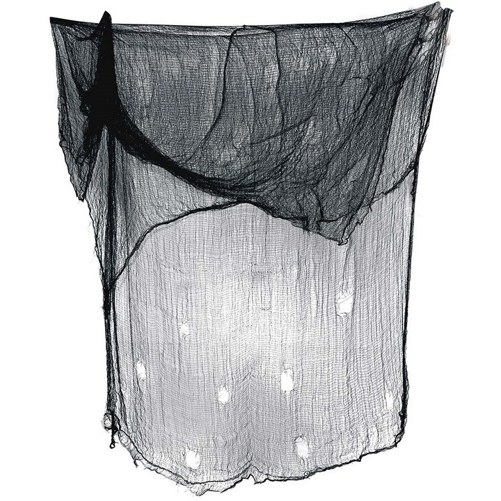 Decoratiune Halloween, Fiestas Guirca, negru, 200x500cm