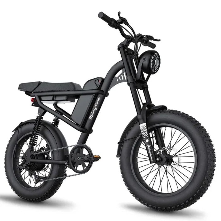 Електрически велосипед Riding Times Z8S, 750W, 48V, 20.8Ah, 20 inch, Черен, 1