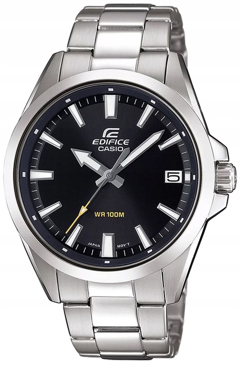 Ceas barbatesc Casio EDIFICE, analog, argintiu, otel inoxidabil, 42x48x11mm, 22cm