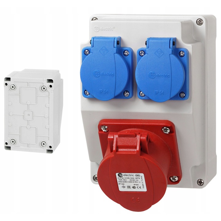 PRIZA FIXA PENTRU TABLU DE DISTRIBUTIE PENTRU CLADIRI 32A 5P 2X230V