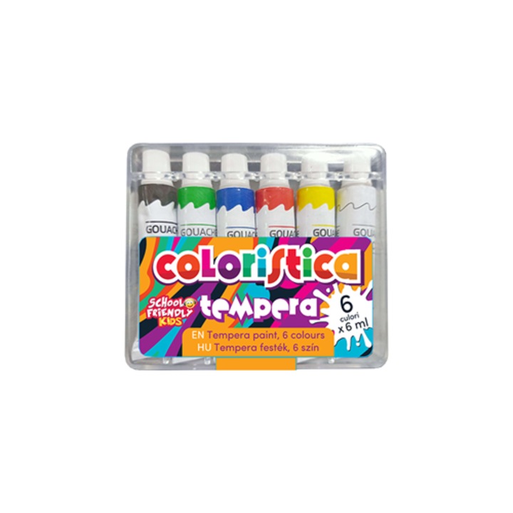 Set acuarele Tempera Coloristica 6 culori multicolor 140 g
