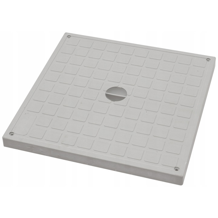 Capac de protectie la trasnet pentru camin , Adelid, 40x40cm, polipropilen, gri