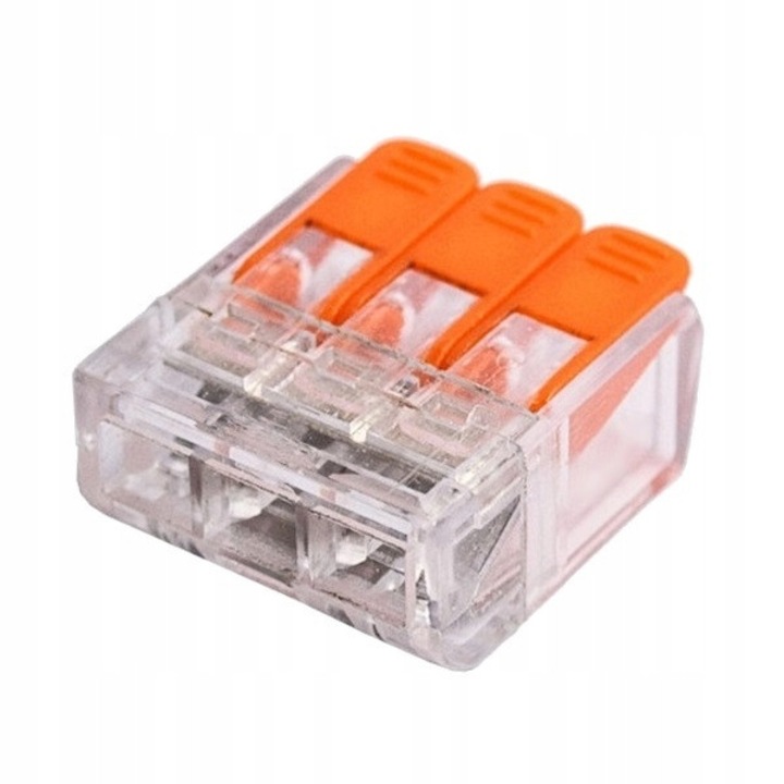 Zacisk instalare Adelid, set 10 buc, 5x0.14-4.0mm2, 21x17x9mm, 450V, 32A