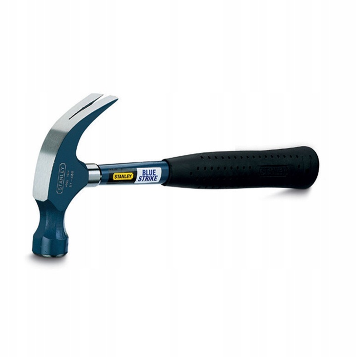 Ciocan cizelarit Stanley Blue Strike 450g, cap forjat, maner din material elastic
