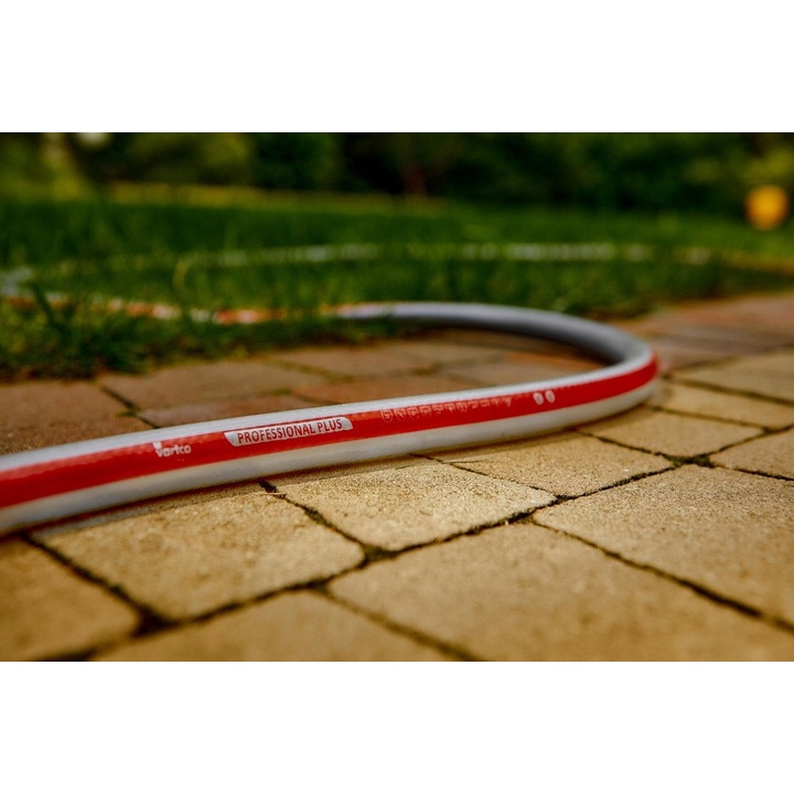 Set furtun gradinarit Vartco 6 strat 50m 1/2", carucior pentru furtun ...