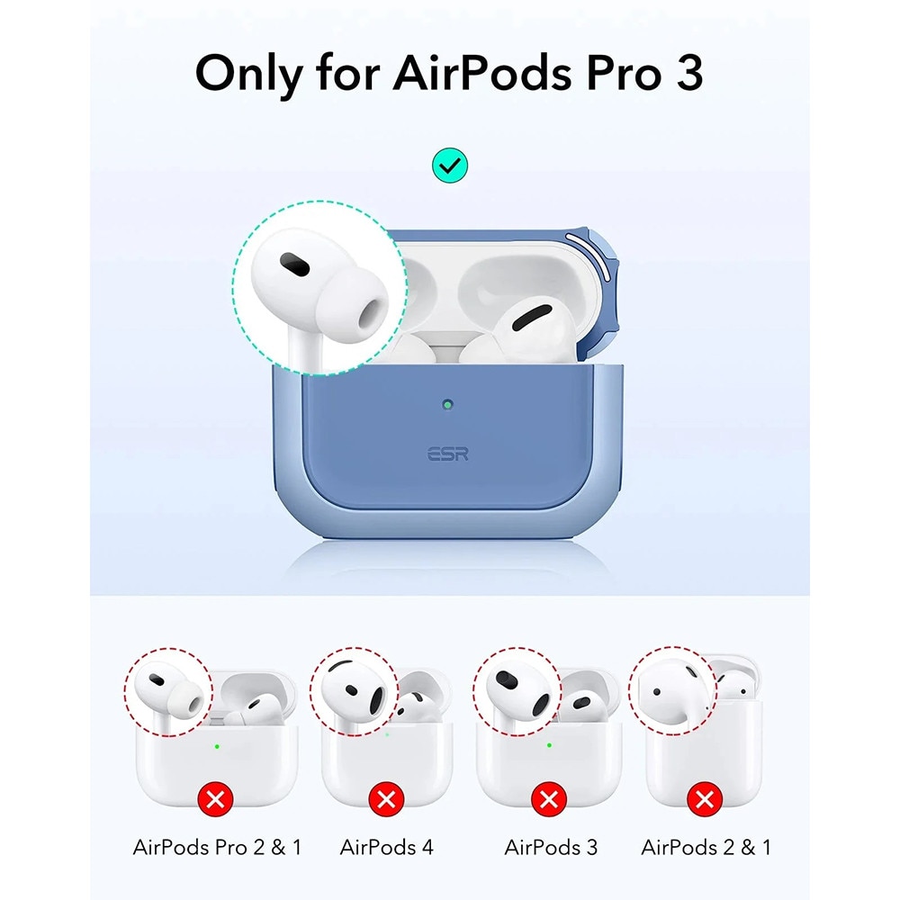 Husa pentru Apple AirPods Pro 3, Orbit Hybrid HaloLock, E24