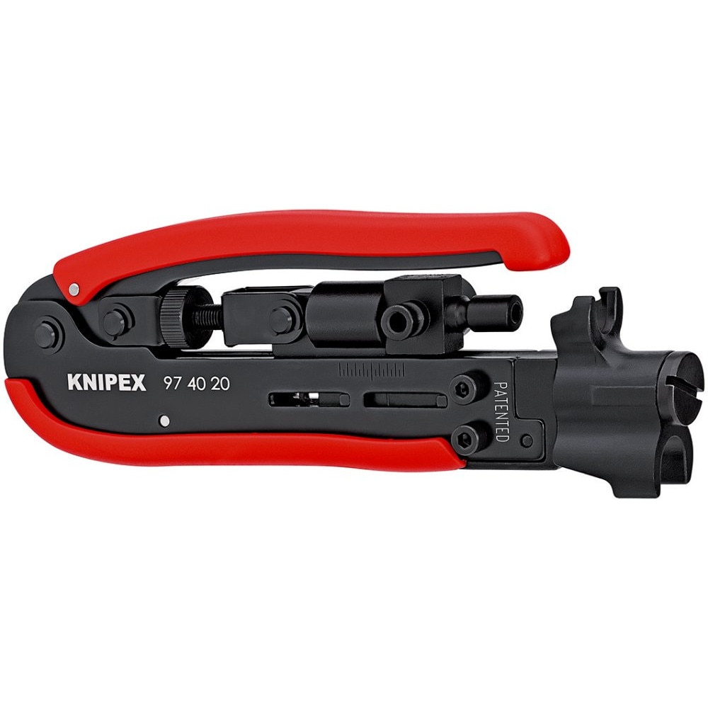 Cleste sertizat prin compresie mufe coaxiale F, BNC, RCA, KNIPEX