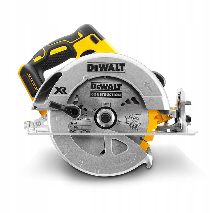 Fierastrau electric DeWalt DCS570N, 18V, 184mm, 5500rpm, 64mm adancime taiere, fara acumulator