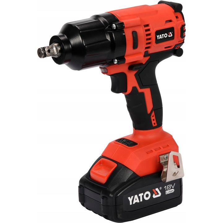 Yato ütvecsavarozó 1/2", 700Nm, 18V, 3Ah, szénkefe nélküli, fekete