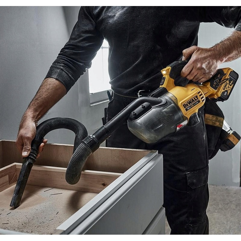Aspirator fara fir DeWALT DCV501LN 18V XR, 300W, filtru HEPA, capacitate 0,75l, set cu accesorii