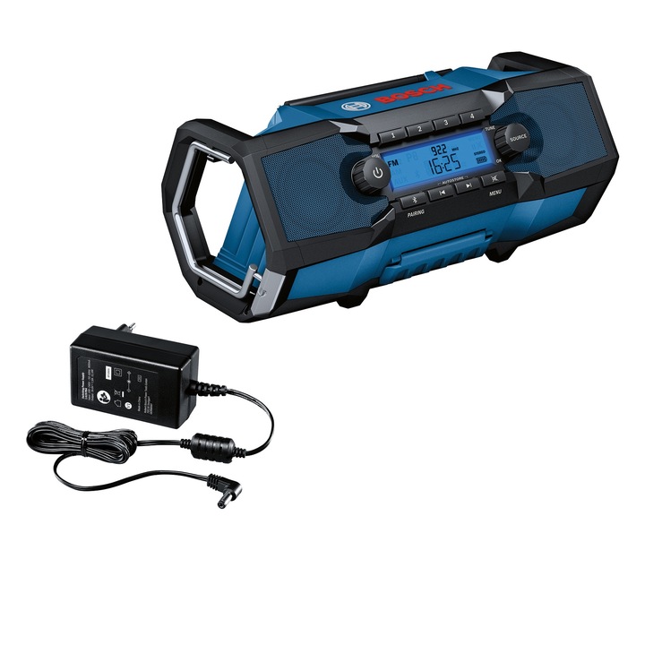 Radio portabil Bosch GPB 18V-2 SC, DAB+ Bluetooth, negru, 2.5kg