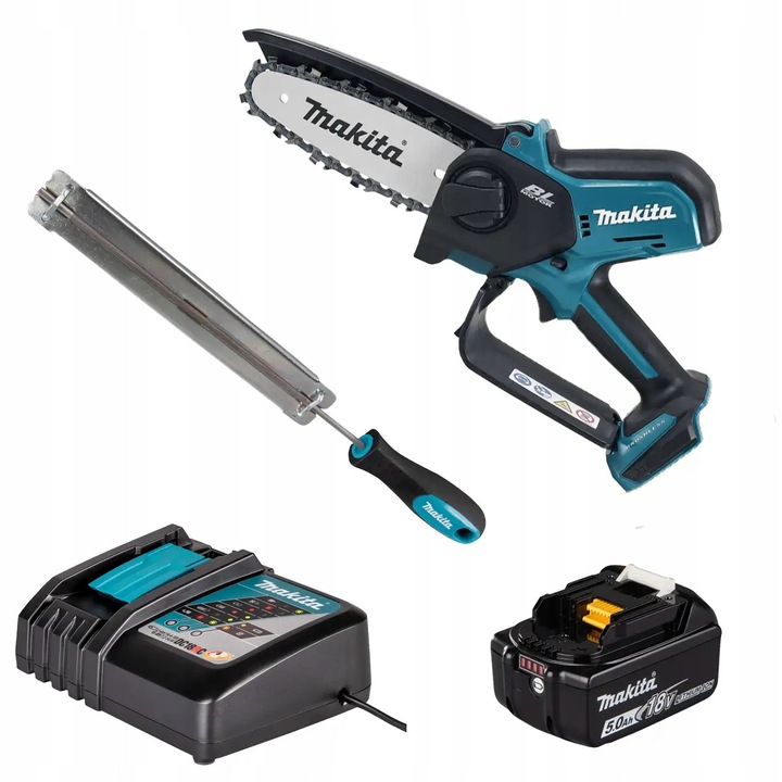 Fierastraie cu lant Makita DUC150RT01, 18V, 150mm, set cu acumulator 5,0Ah si incarcator