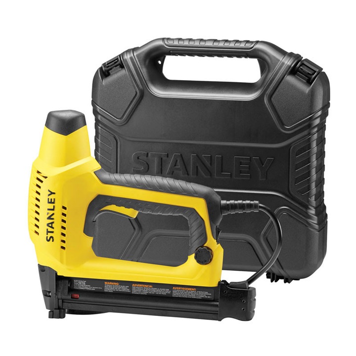 Stanley TRE650 elektromos tűzőgép J típusú szögekhez, 15-32mm, 2,4m kábel, szállítódoboz.