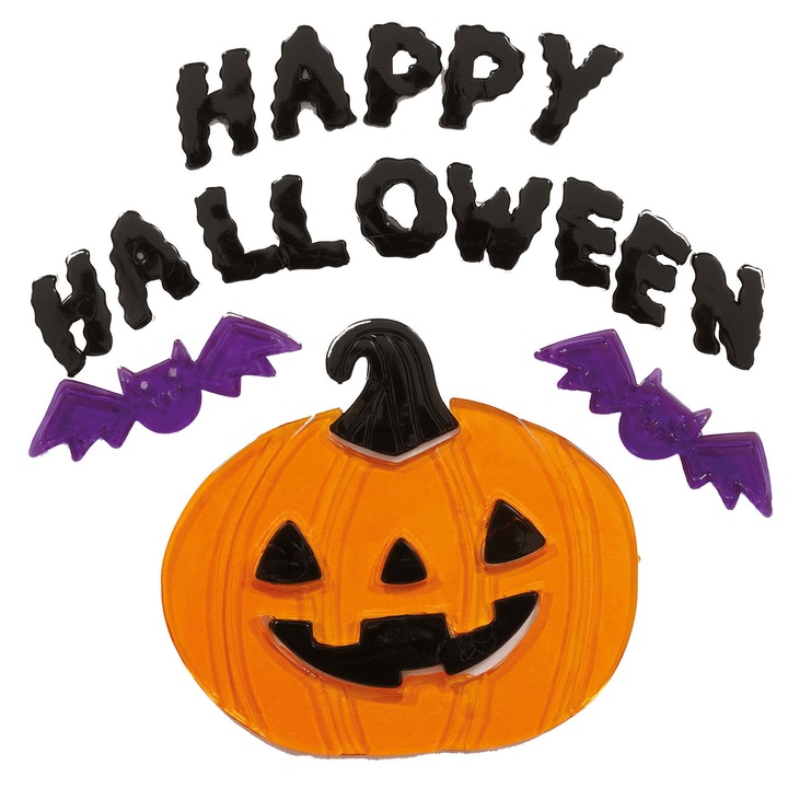 Decoratiune autocolanta Fiestas Guirca Happy Halloween, 20x25cm