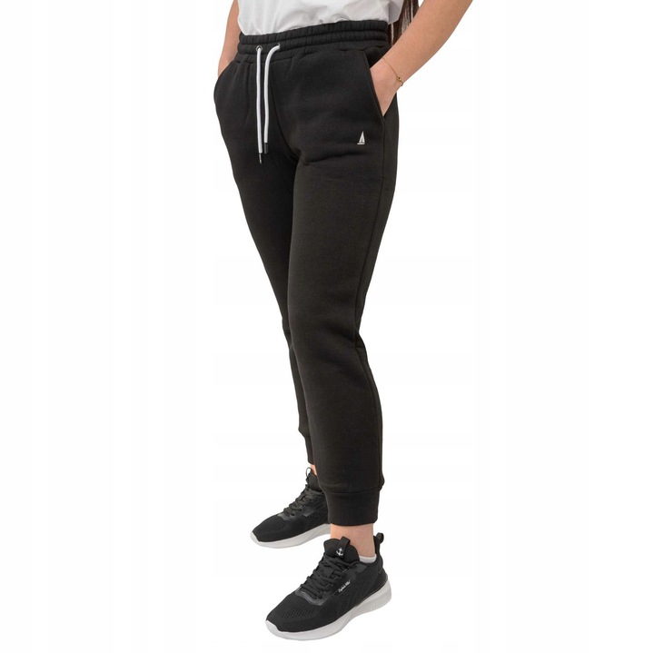 Pantaloni sport dama, Captain Mike, bumbac/poliester, negru