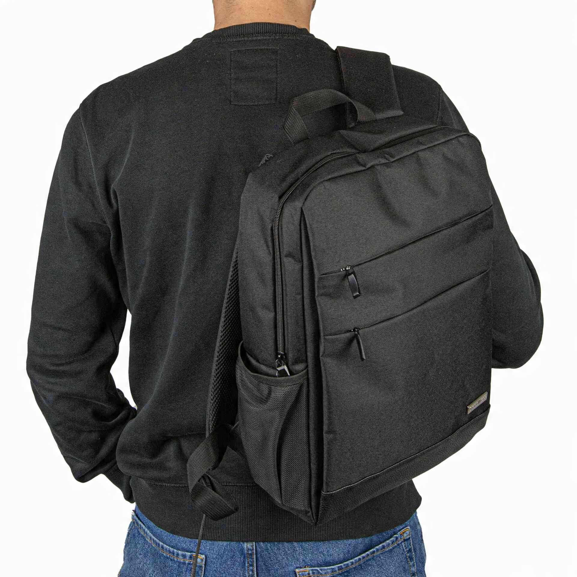 Rucsac urban Captain Mike pentru laptop 13L, 33x10,5x41,5cm, cu USB, pentru laptop 15,6"