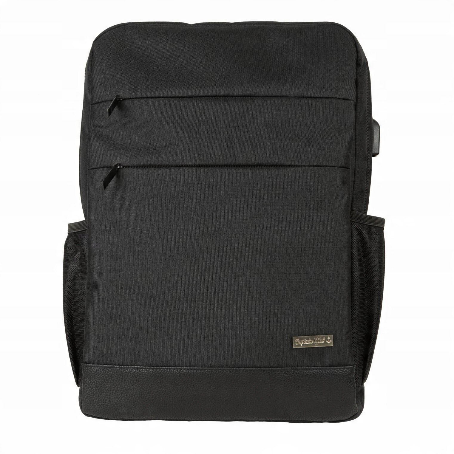 Rucsac urban Captain Mike pentru laptop 13L, 33x10,5x41,5cm, cu USB, pentru laptop 15,6"