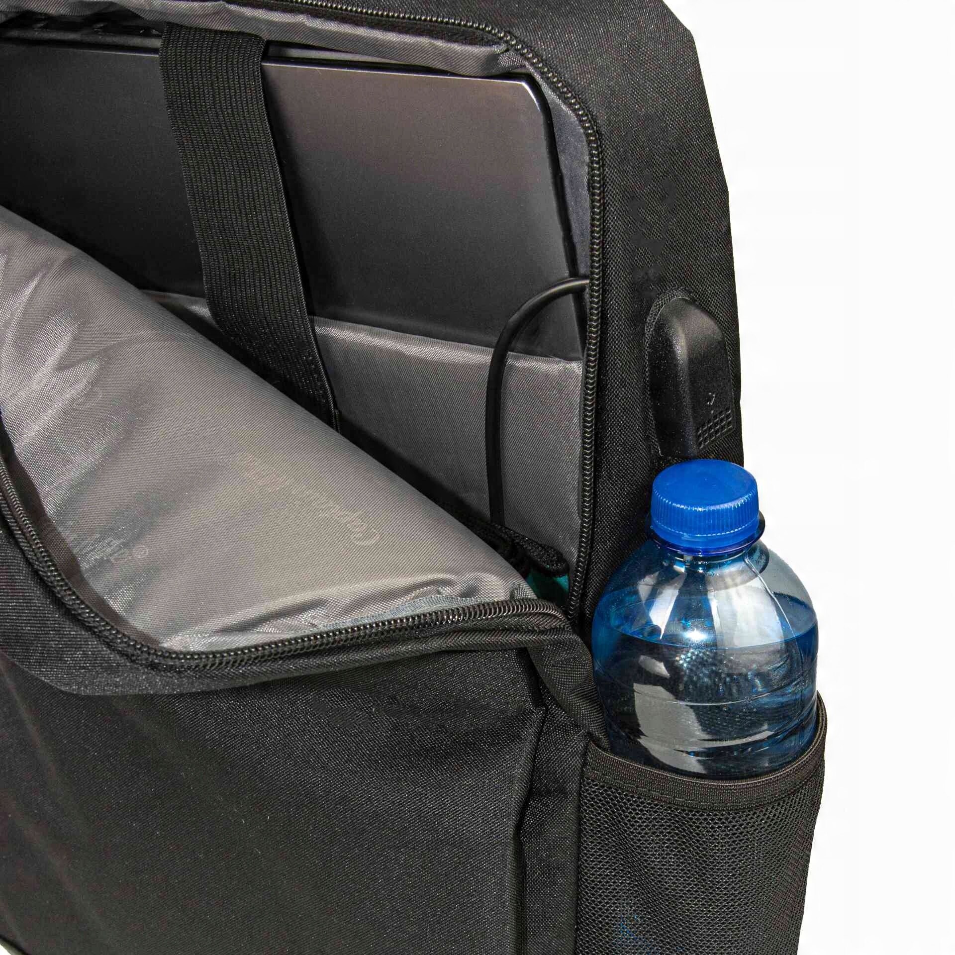 Rucsac urban Captain Mike pentru laptop 13L, 33x10,5x41,5cm, cu USB, pentru laptop 15,6"
