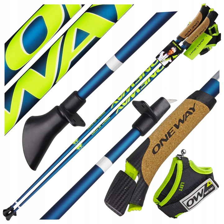 Bete trekking One Way TEAM 18 MAG, карбон, 115 см, тегло 79 гр, ергономични дръжки