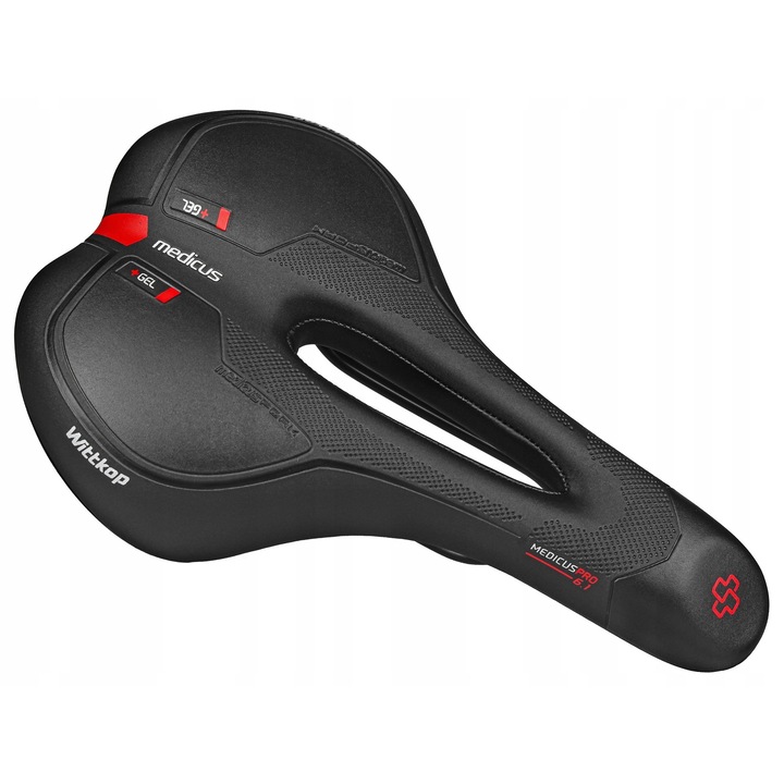 Siodelko bicicleta Wittkop Medicus 6.1 PRO, gel, 280x170x60mm, 449g