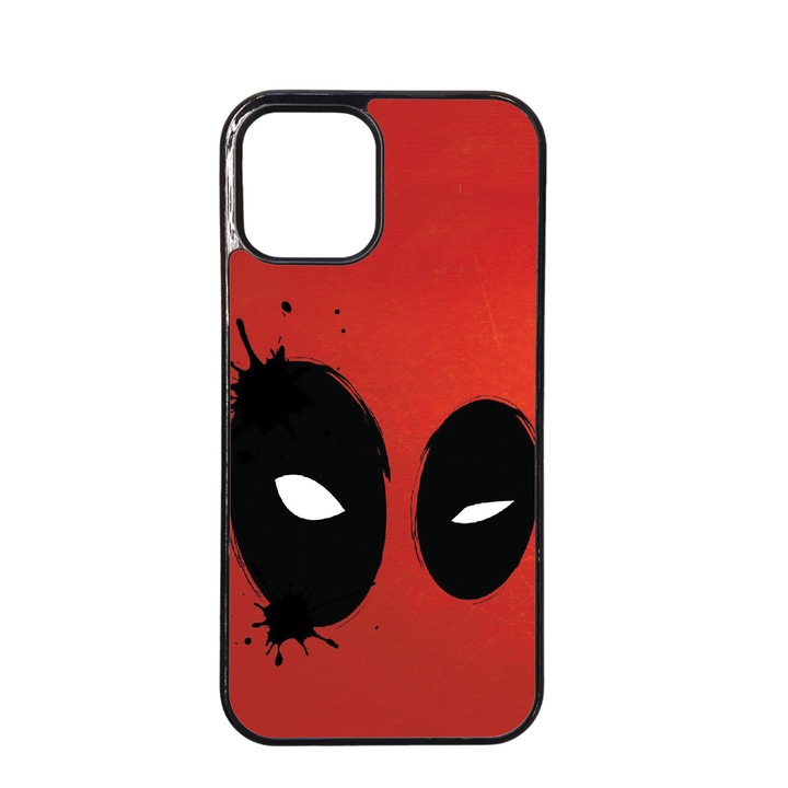 Husa telefon, silicon, neagra, pentru Iphone 12 / 12 Pro, Deadpool no3 Marvel