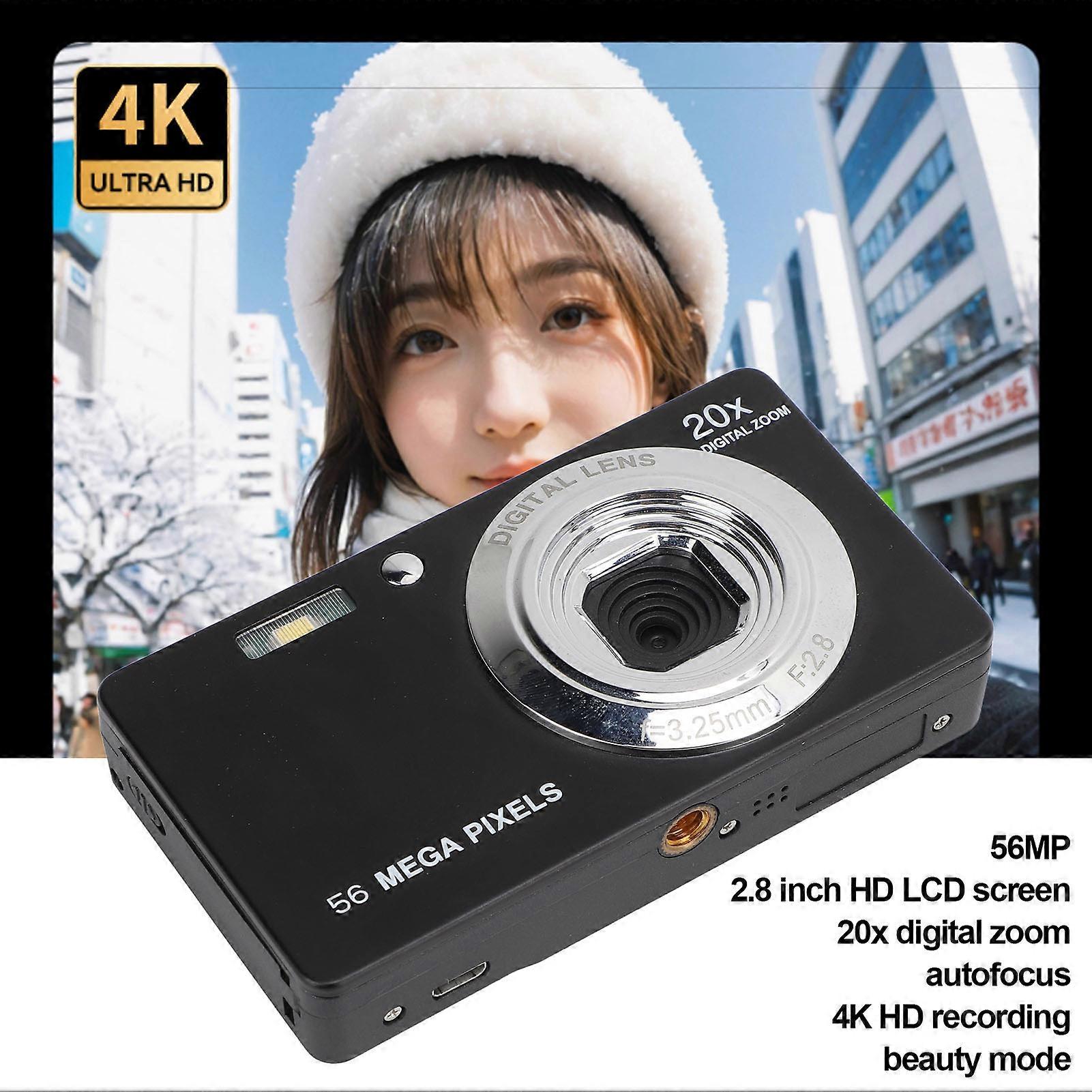 Camera digitala 4K, 56MP, zoom 20x, ecran TFT 2.8 inch, dimensiuni ...