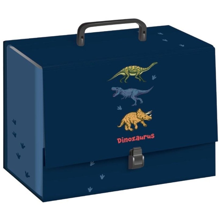 Mapa cu maner C4 10cm Dinozaur, INTERDRUK