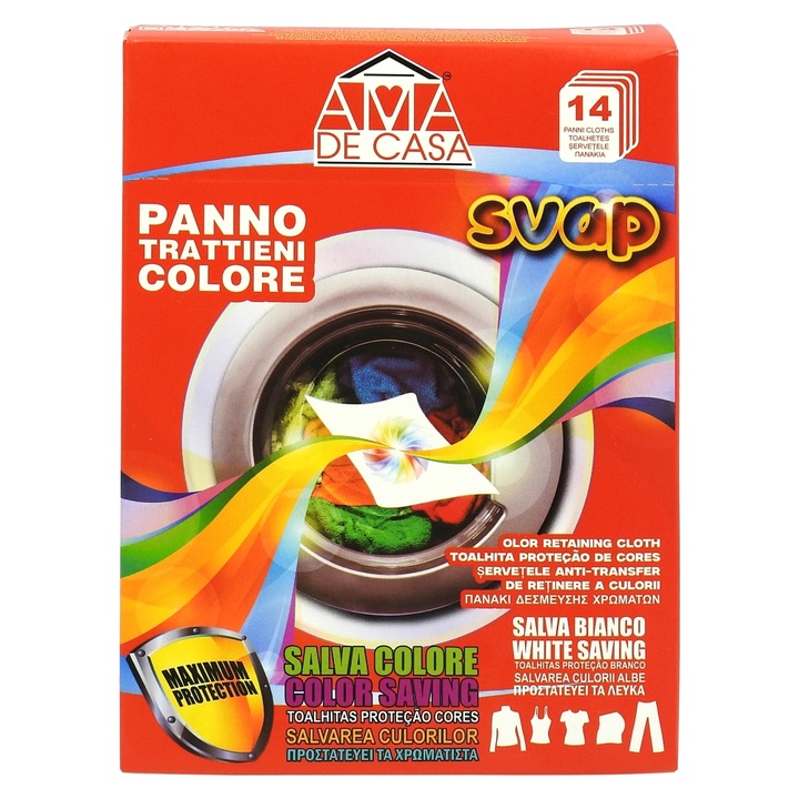 Servetele de curățare ama, 14 buc, protecție maximă, multicolor