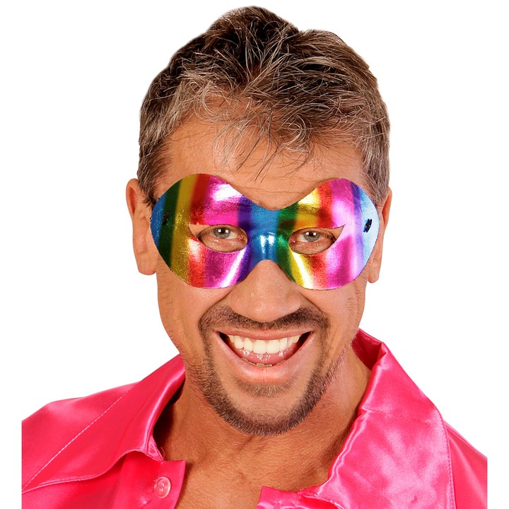 Masca carnaval WIDMANN, teczowy, 1 set