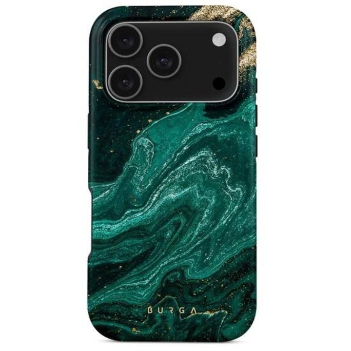 Husa Burga Dual Layer Magsafe Emerald Pool compatibila cu iPhone 17 Pro