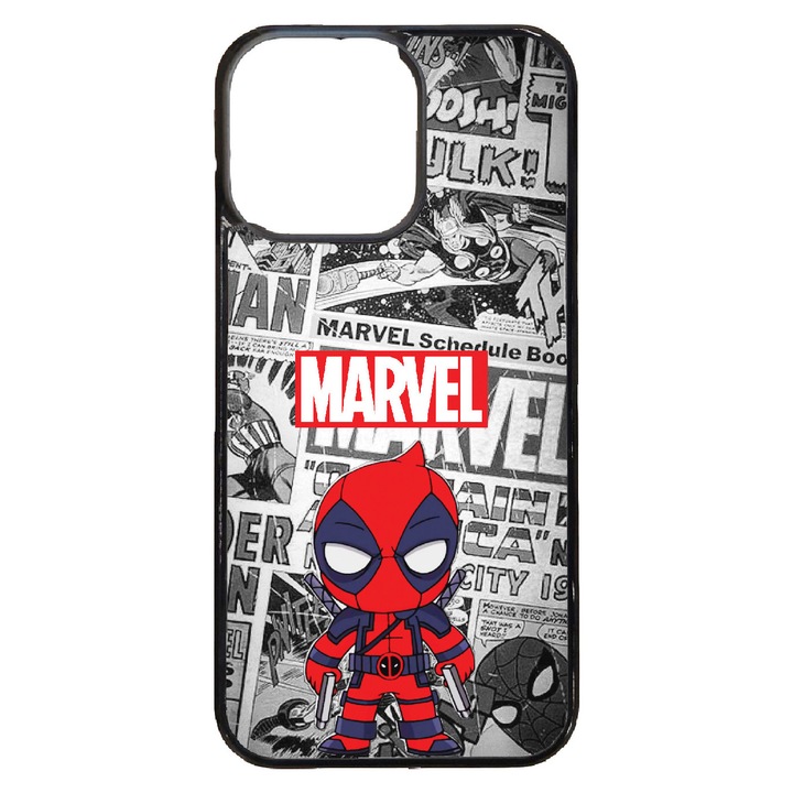 Husa telefon, silicon, Deadpool no2, pentru iPhone 15 Pro Max, Marvel