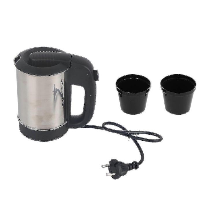 Fierbător electric Zephyr ZP-1230-SG, 2000W, 1.8 L, Protecție, Inox/negru Standard GS