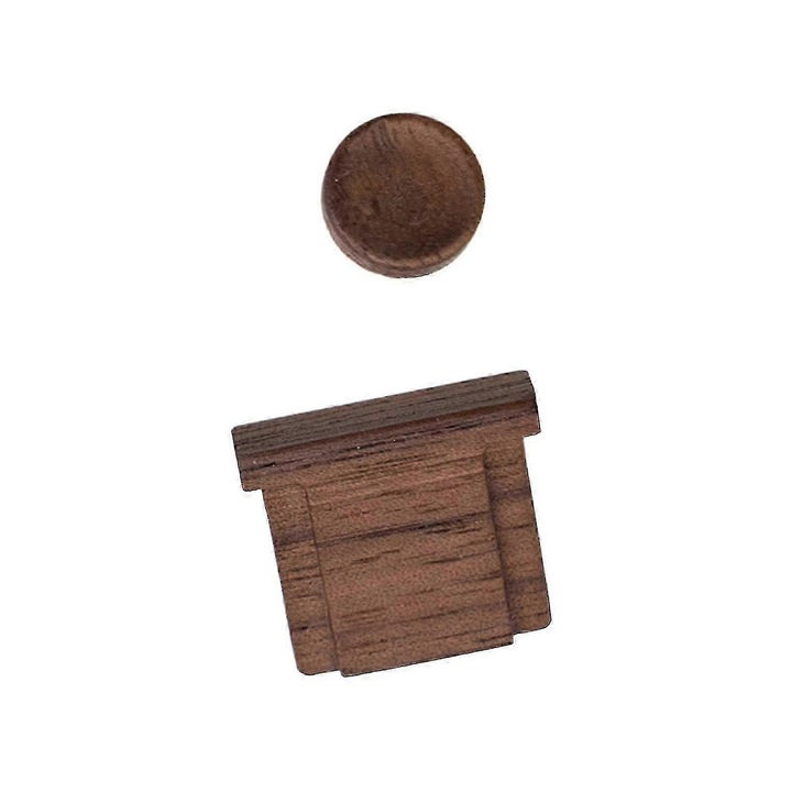 Set buton obturator din lemn si capac pentru sina calda pentru camera Nikon ZF, lemn de calitate superioara