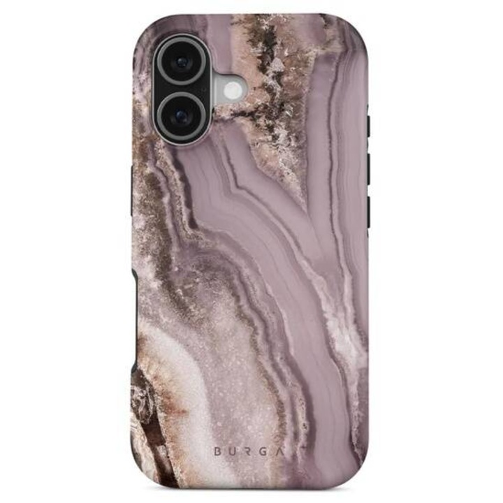 Husa Burga Dual Layer Magsafe Golden Taupe compatibila cu iPhone17