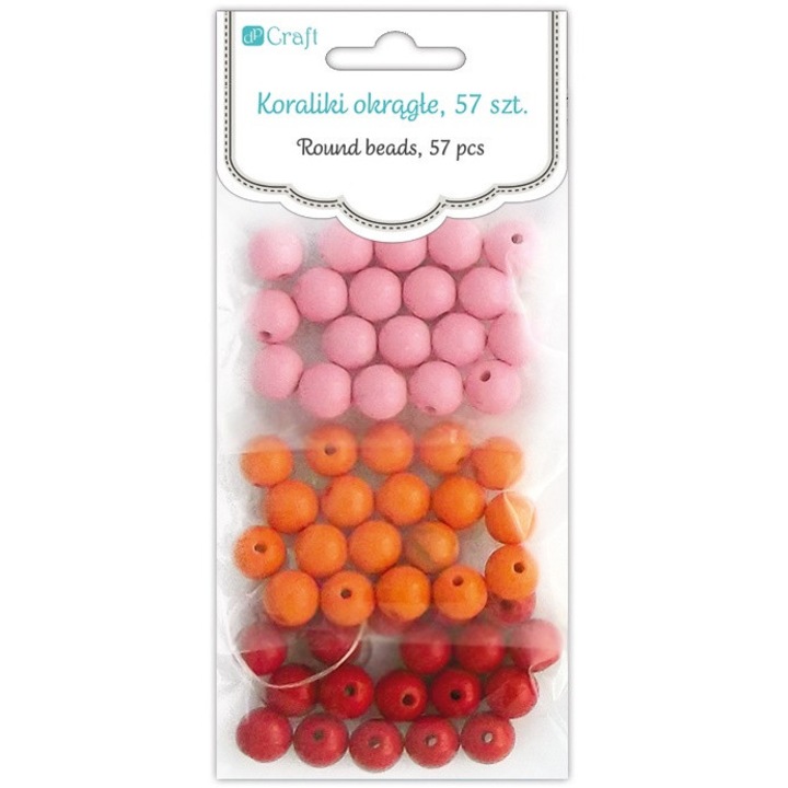 Set Margele decorative, 57 buc, DpCraft, 8mm, multicolor