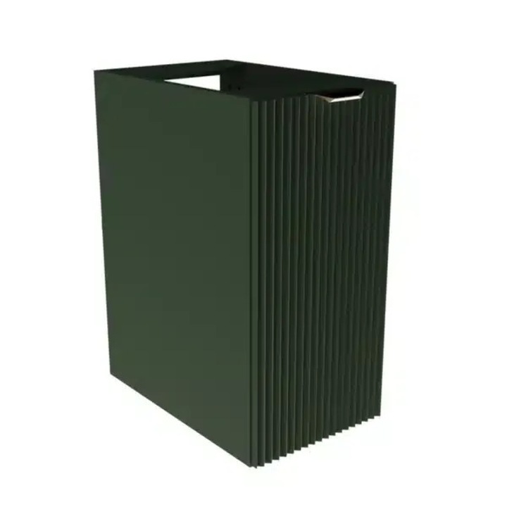 Dulap de baie Wena Meble cu 1 usa, fronturi canelate Willy, fara blat 30x60x47 cm, Verde