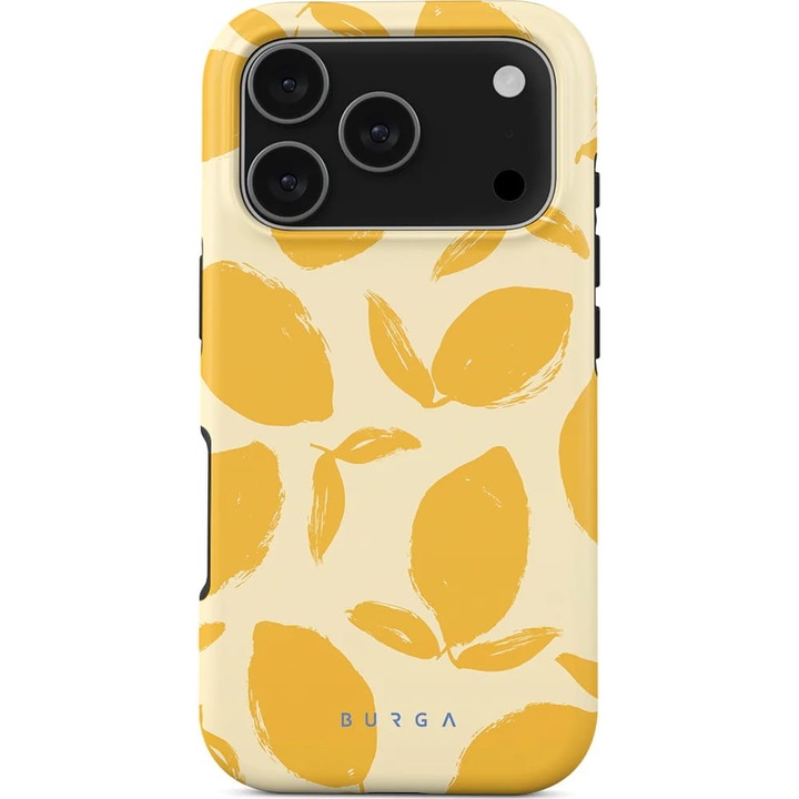 Husa, Burga Lemon Tart Magnetic pentru iPhone 17 Air, Galben Cu Model De Lamaie