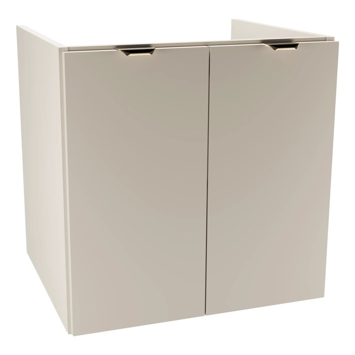 Dulap pentru lavoar Wena Meble cu usi, fronturi nedete Orio, fara blat 60x60x47 cm, Casmir