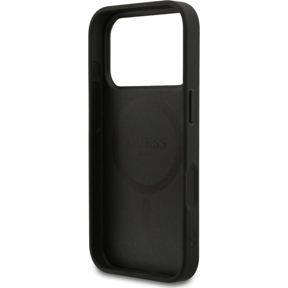 Husa, Guess Hardcase 4G Ring Classic Logo Magnet pentru iPhone 17 Pro, Negru