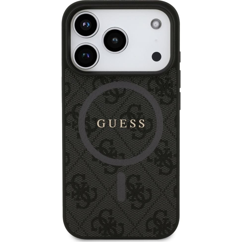 Husa, Guess Hardcase 4G Ring Classic Logo Magnet pentru iPhone 17 Pro, Negru