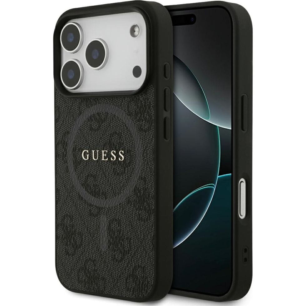 Husa, Guess Hardcase 4G Ring Classic Logo Magnet pentru iPhone 17 Pro, Negru