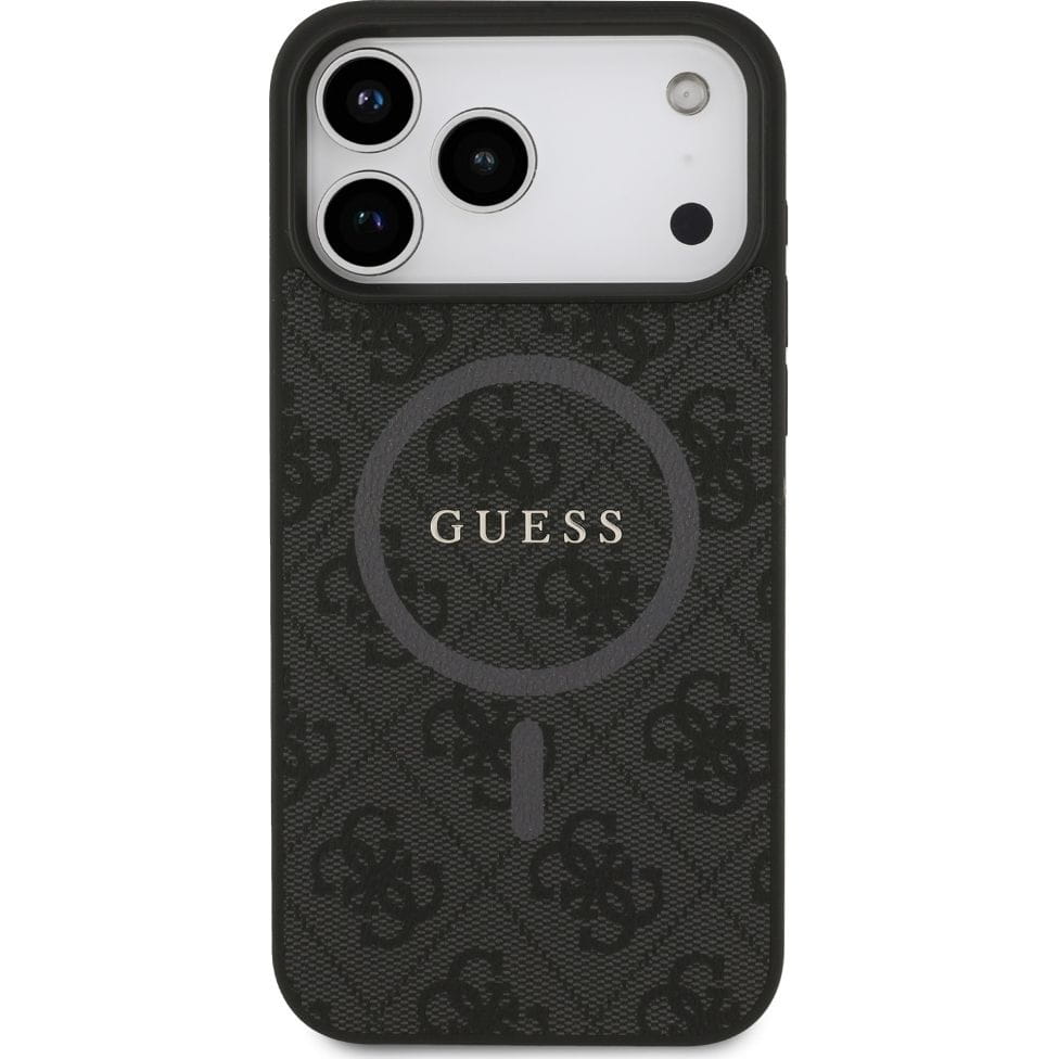 Husa, Guess Hardcase 4G Ring Classic Logo Magnet pentru iPhone 17 Pro Max, Negru