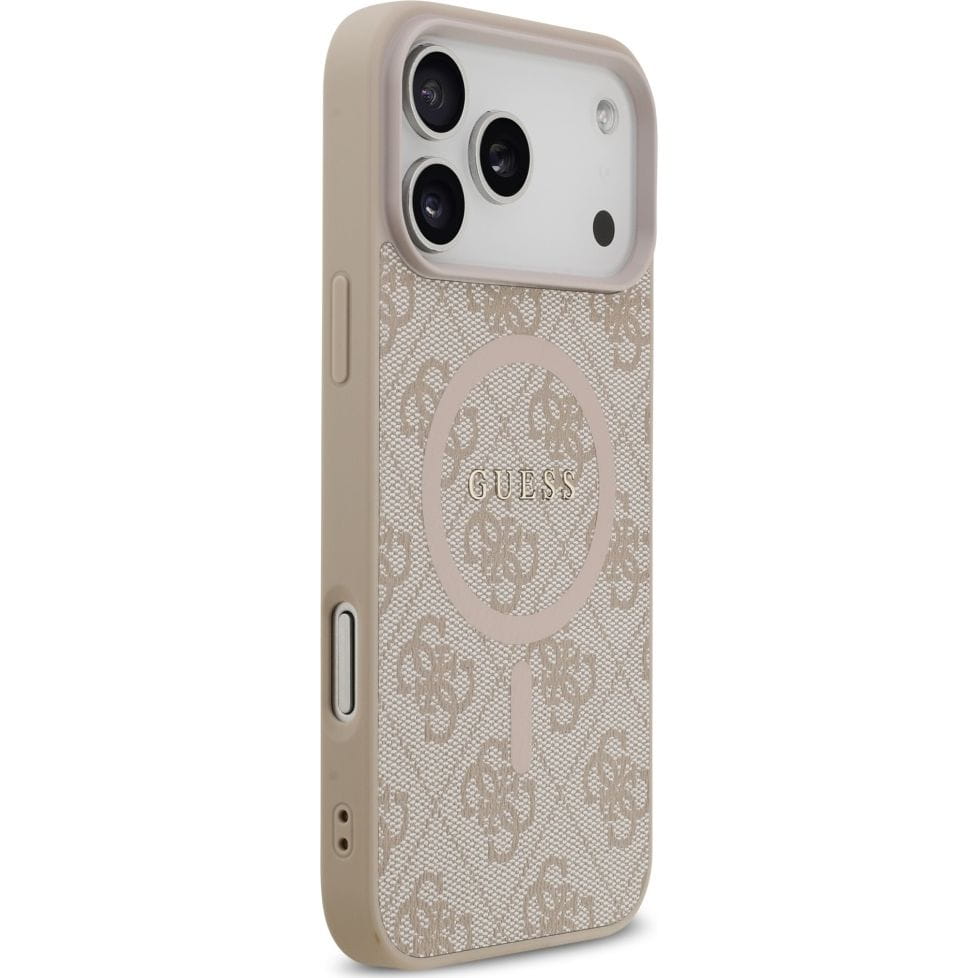 Husa, Guess Hardcase 4G Ring Classic Logo Magnet pentru iPhone 17 Pro Max, Roz
