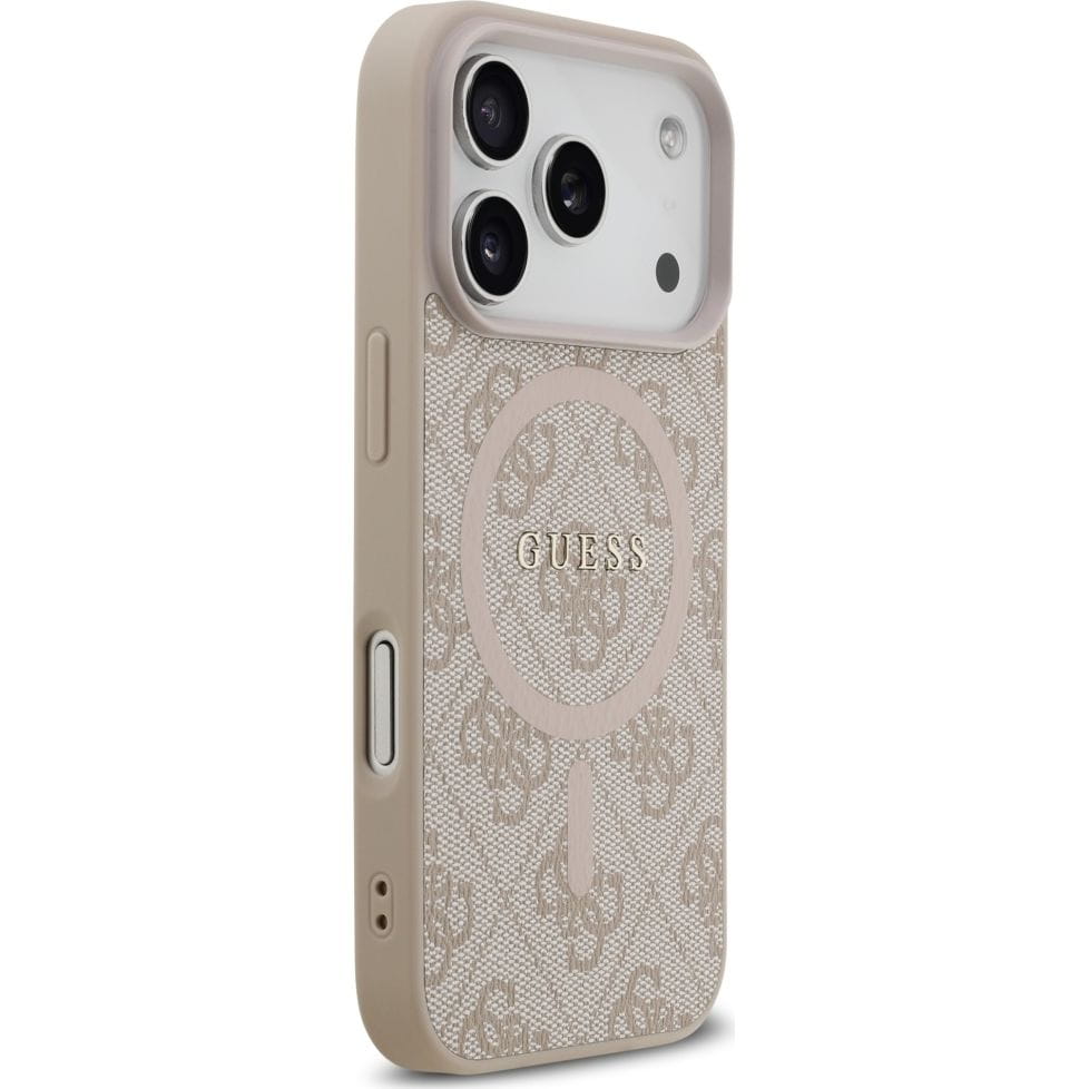 Husa, Guess Hardcase 4G Ring Classic Logo Magnet pentru iPhone 17 Pro, Roz