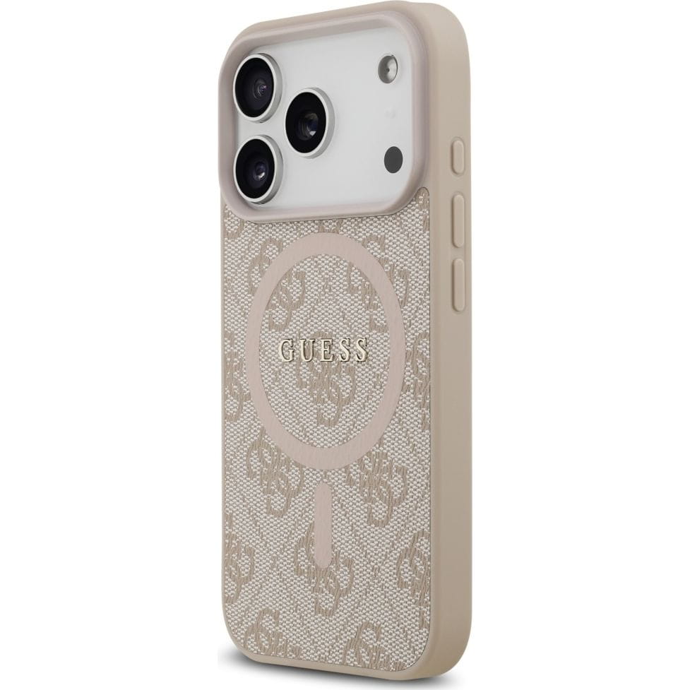 Husa, Guess Hardcase 4G Ring Classic Logo Magnet pentru iPhone 17 Pro, Roz