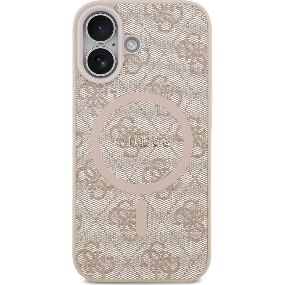 Husa, Guess Hardcase 4G Ring Classic Logo Magnet pentru iPhone 17, Roz