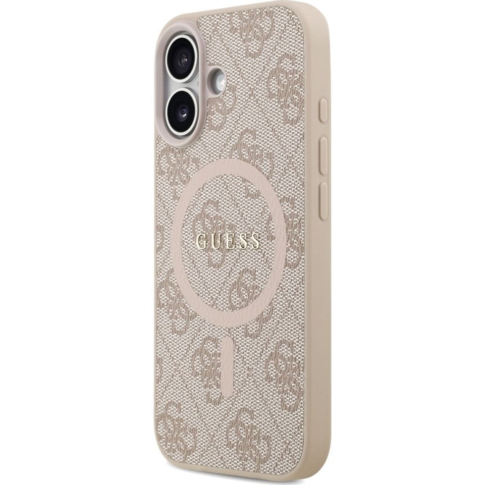 Husa, Guess Hardcase 4G Ring Classic Logo Magnet pentru iPhone 17, Roz