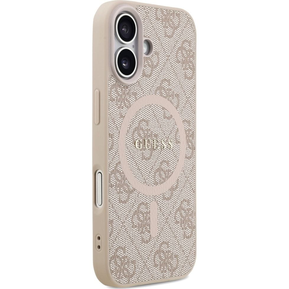 Husa, Guess Hardcase 4G Ring Classic Logo Magnet pentru iPhone 17, Roz