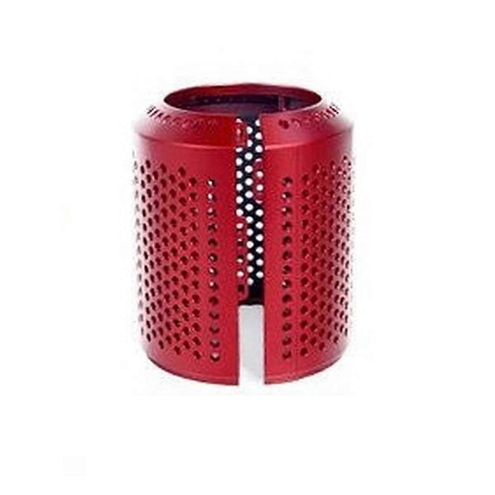 Külső szűrőfedél hajszárítóhoz, nyitott kialakítás, piros, műanyagból